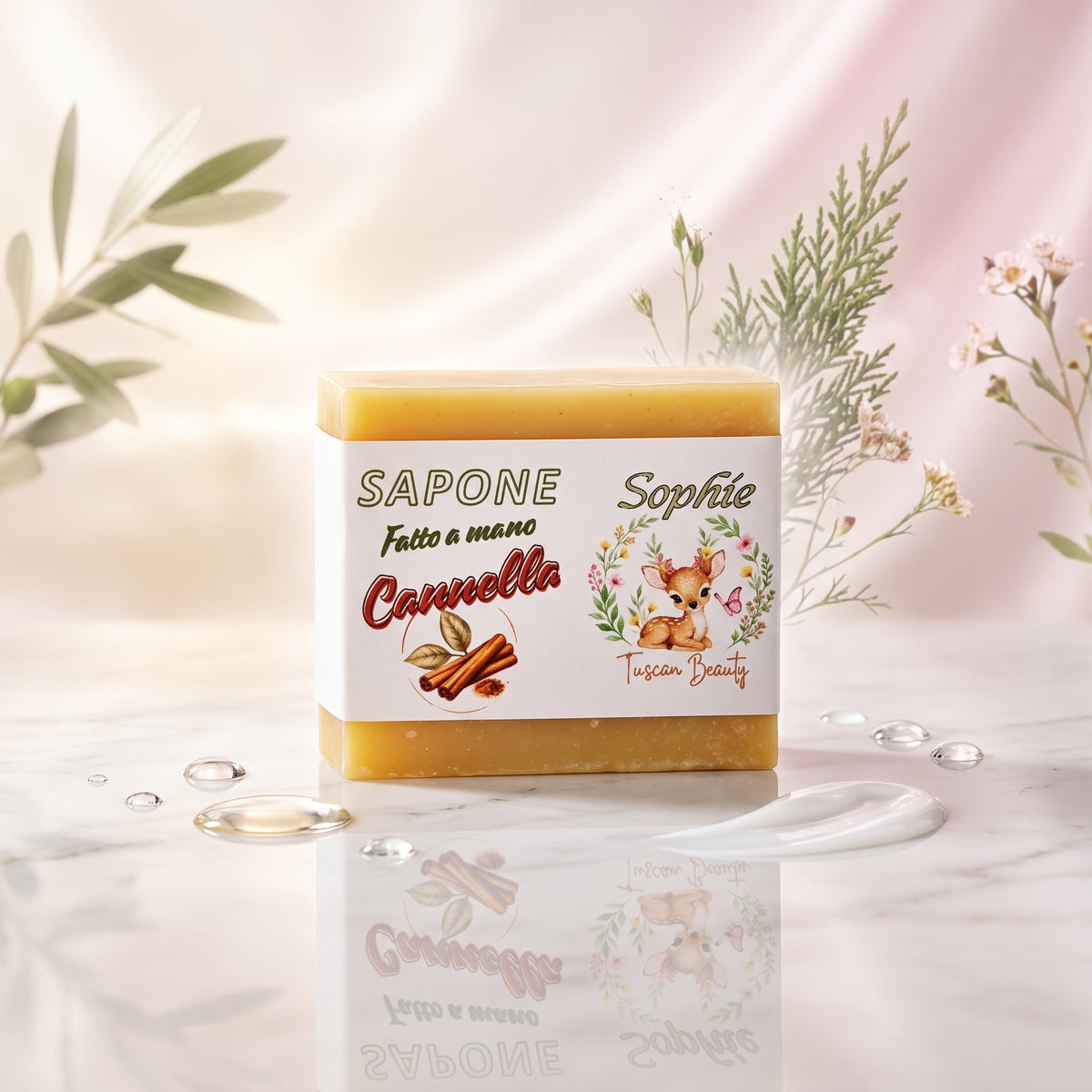 Sapone fatto a mano alla Cannella - Sophie Tuscan Beauty