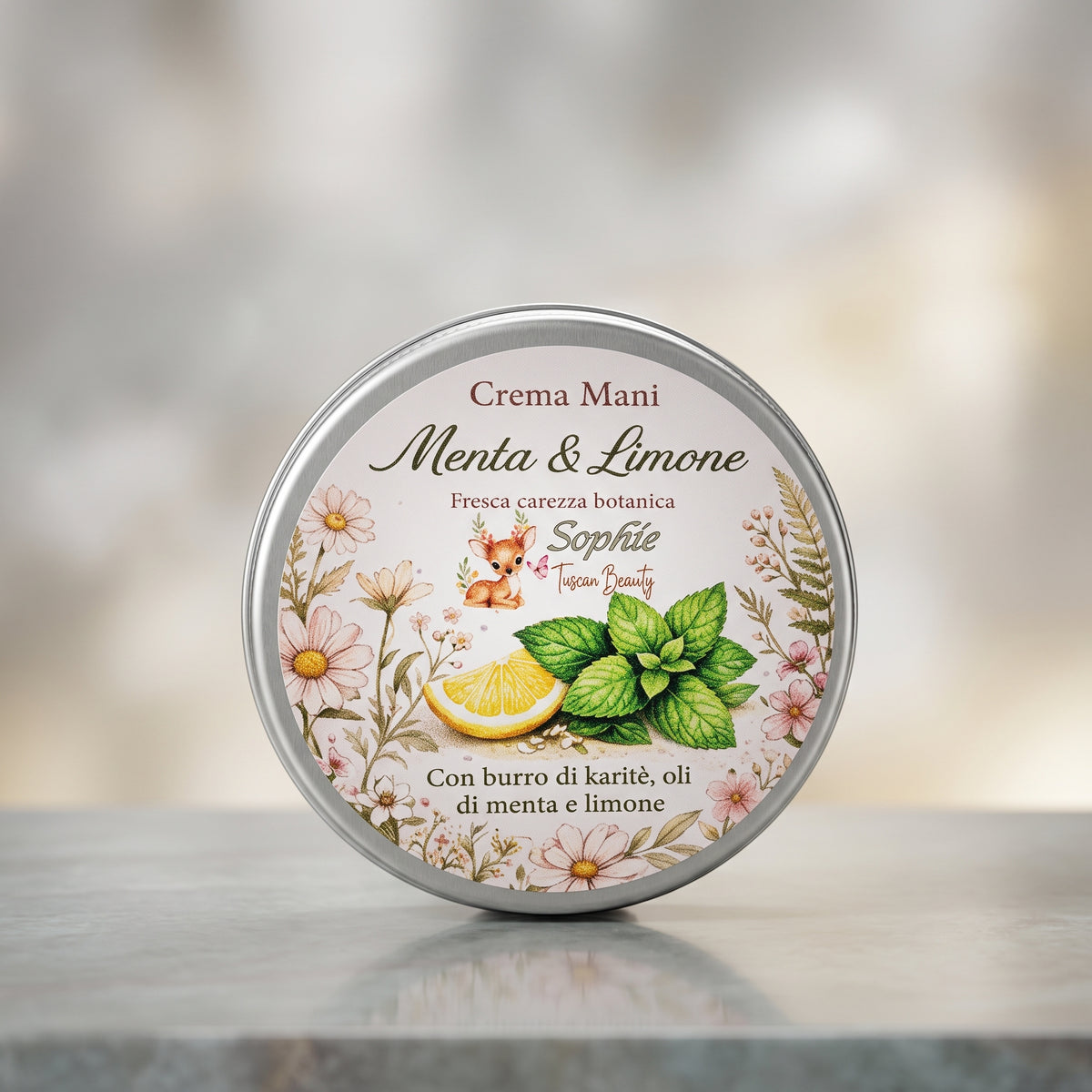 Crema Mani alla Menta e Limone - Sophie Tuscan Beauty