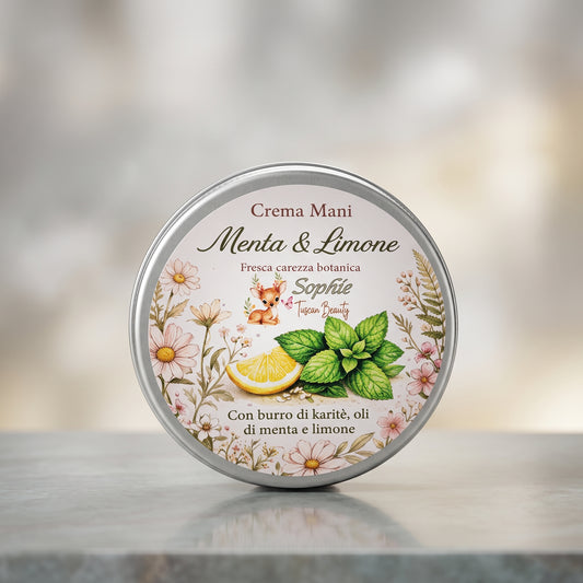 Crema Mani alla Menta e Limone - Sophie Tuscan Beauty