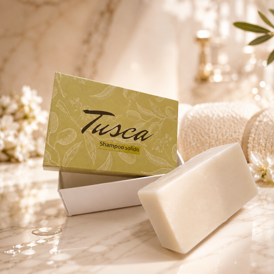 Tusca Shampoo Solido Maryanny – confezione e barretta